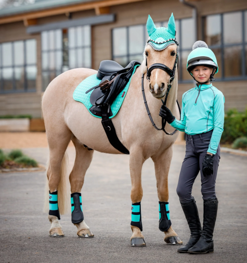 LeMieux Grafter Brushing Boots Mint-4